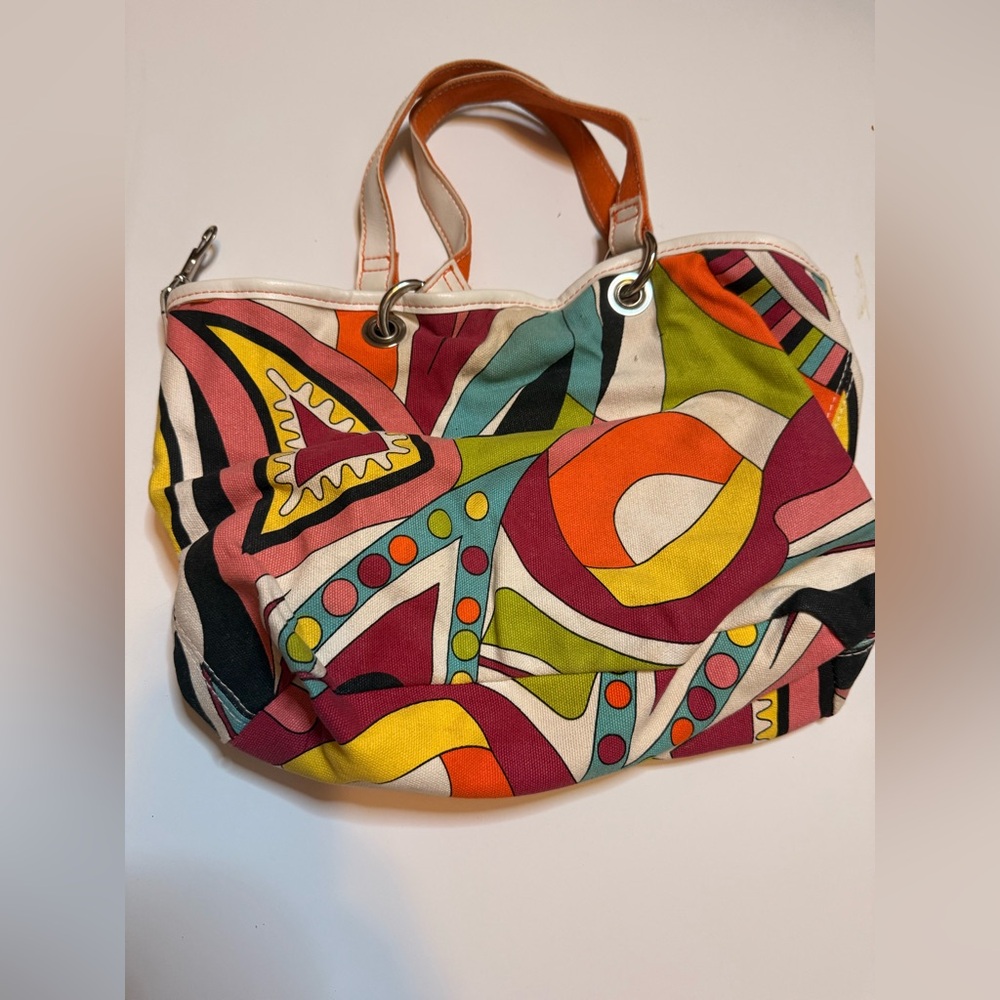 Vibrant Multicolor Abstract Shoulder Bag
